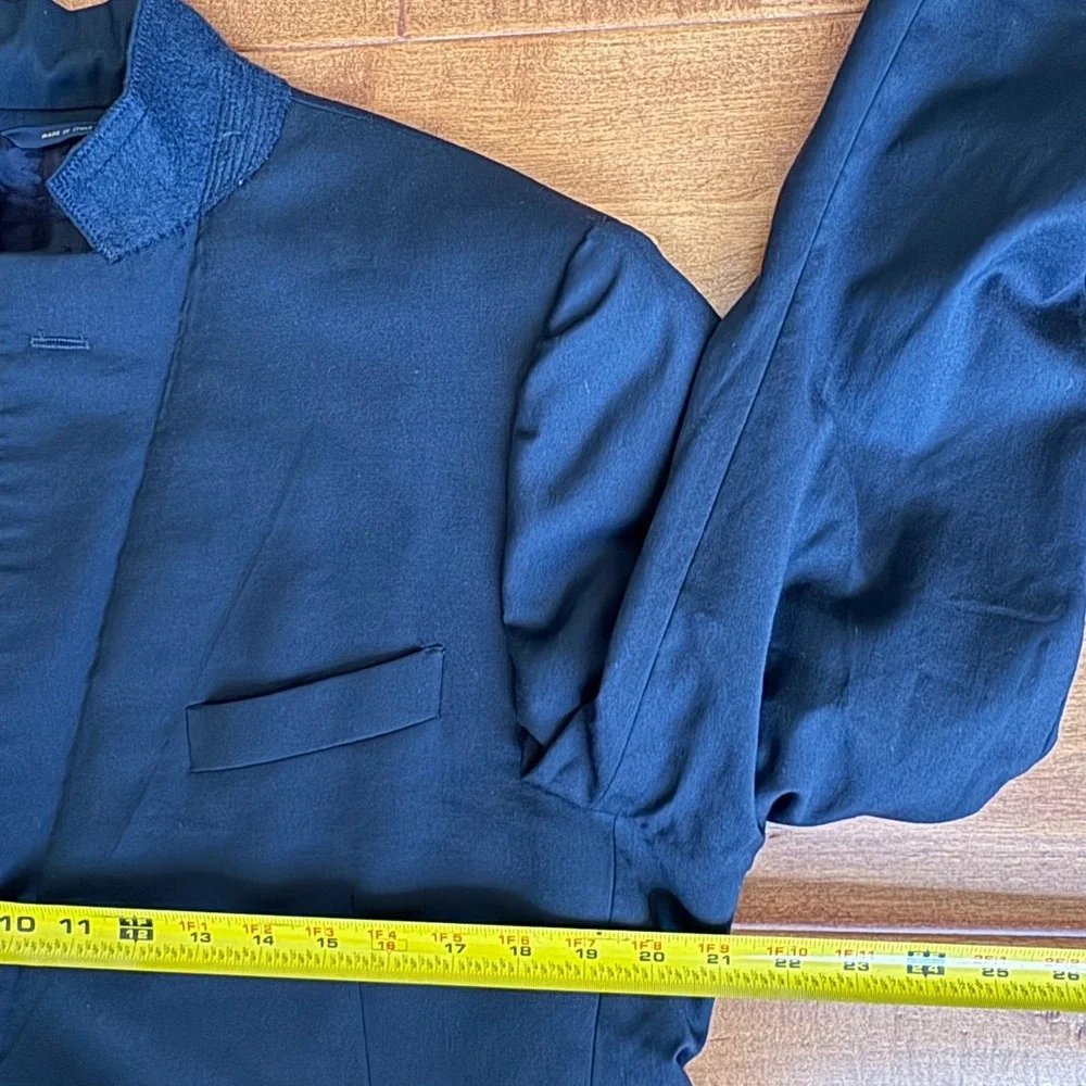 Brooks Brothers 1818 Fitzgerald Navy Blue Wool Blazer‎ Sport Coat Italy 42S